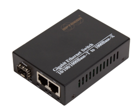 CS-G01F02M 1x1000Base-X to 2x10/100/1000Base-T Fiber Media Converter